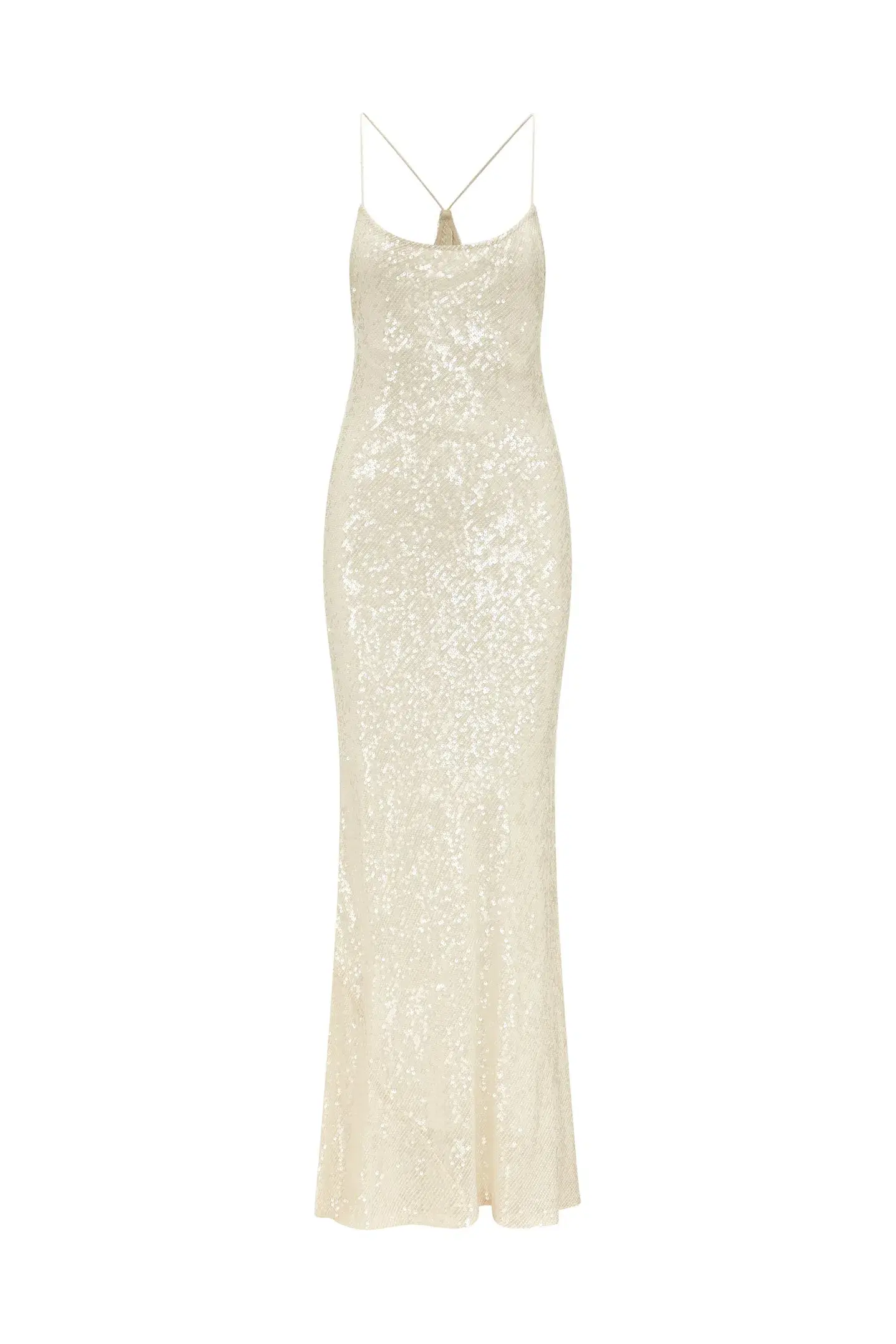 Rat & Boa Olympia Dress Cream Sequin Size M/Au 10 - Image 3