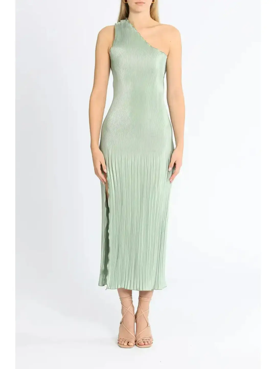 Lidee Soiree Gigi Gown in Sage Size AU 10 for rent on The Volte - main image