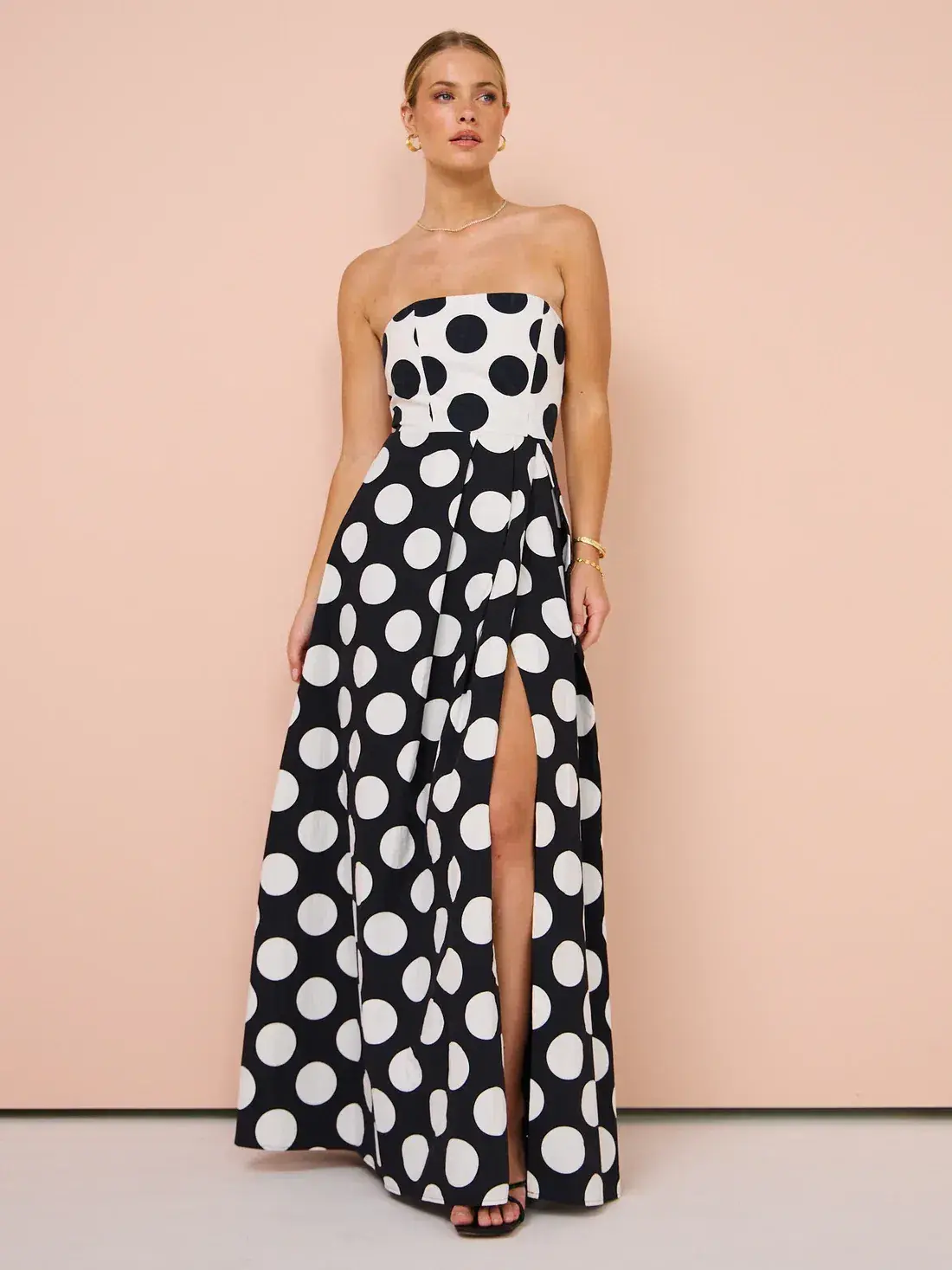 Sonya Moda Milano Polka Dot Dress Print Size 10 - Image 1