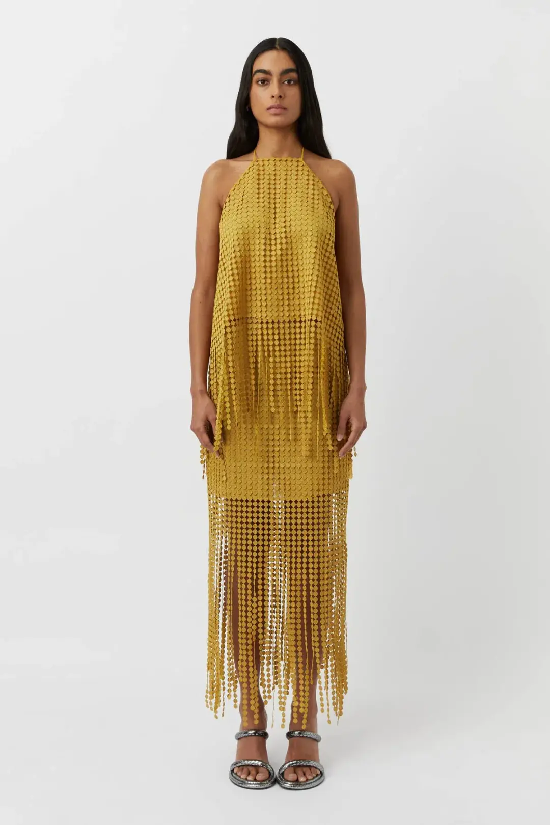 Camilla and Marc Freya Lace Skirt Citron Yellow Size 8  for rent on The Volte - main image