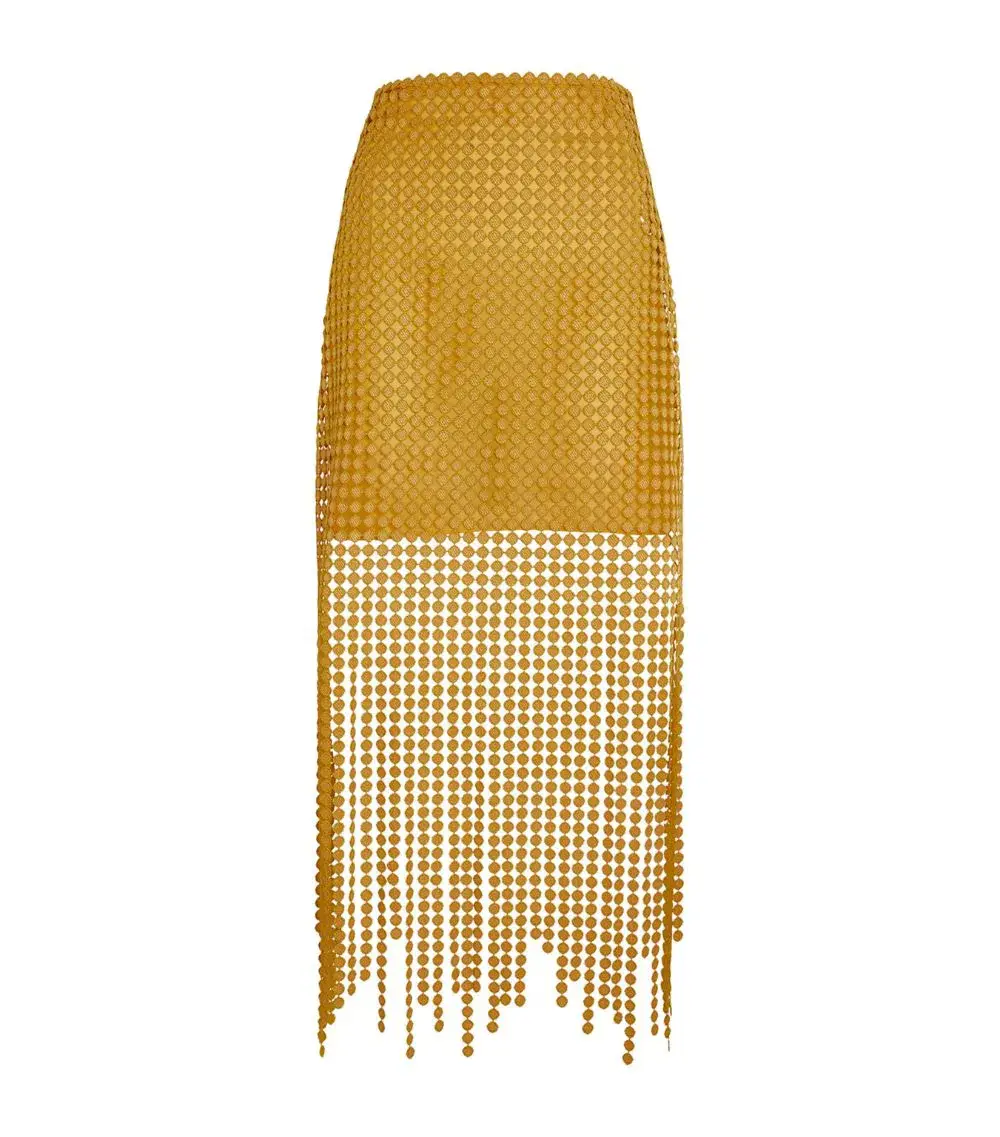 Camilla and Marc Freya Lace Skirt Citron Yellow Size 8  - Image 4