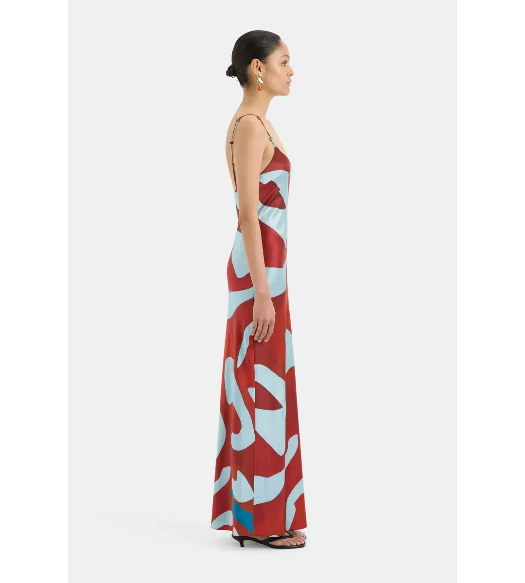 Sir the Label Frankie Slip Dress Ruby Reflection Size AU 14 - Image 2