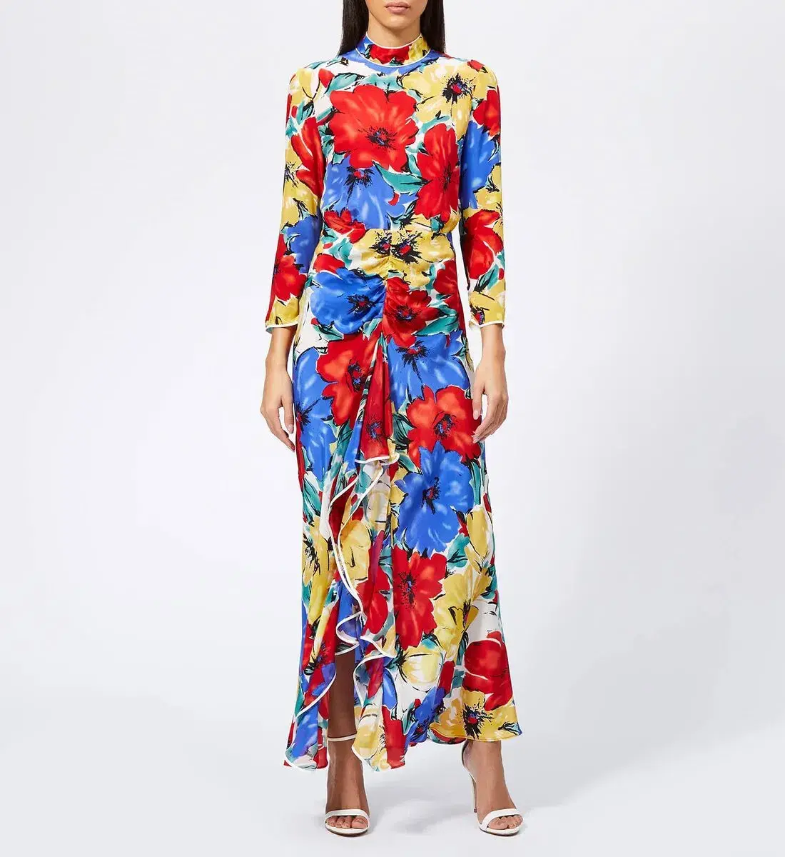 RIXO London Lucy Diana' Floral High-Neck Backless Dress Size M/Au 12 - Image 3