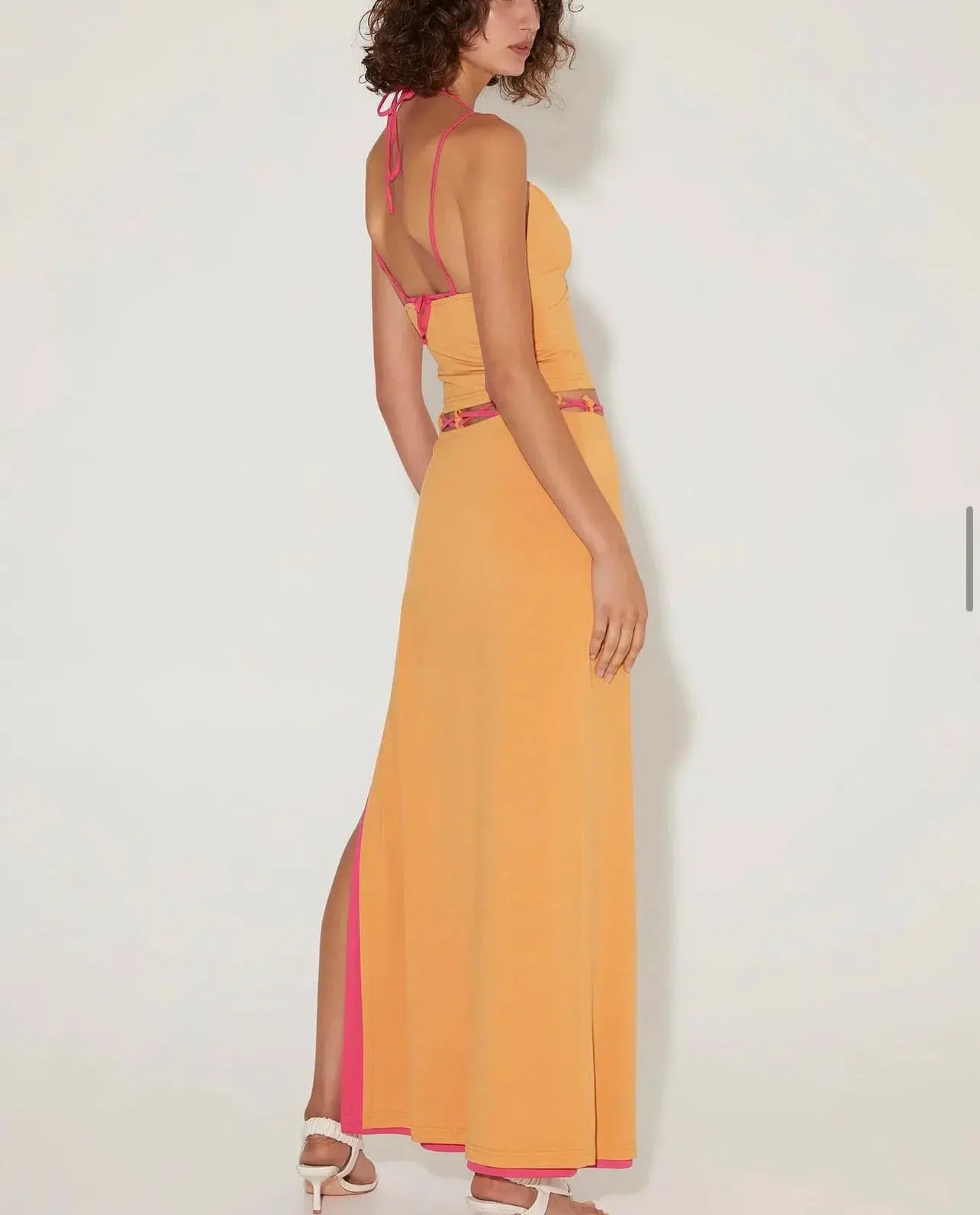 Hansen & Gretel Rosco Top Size 4 and Shania Skirt in Mango Size 6 - Image 3