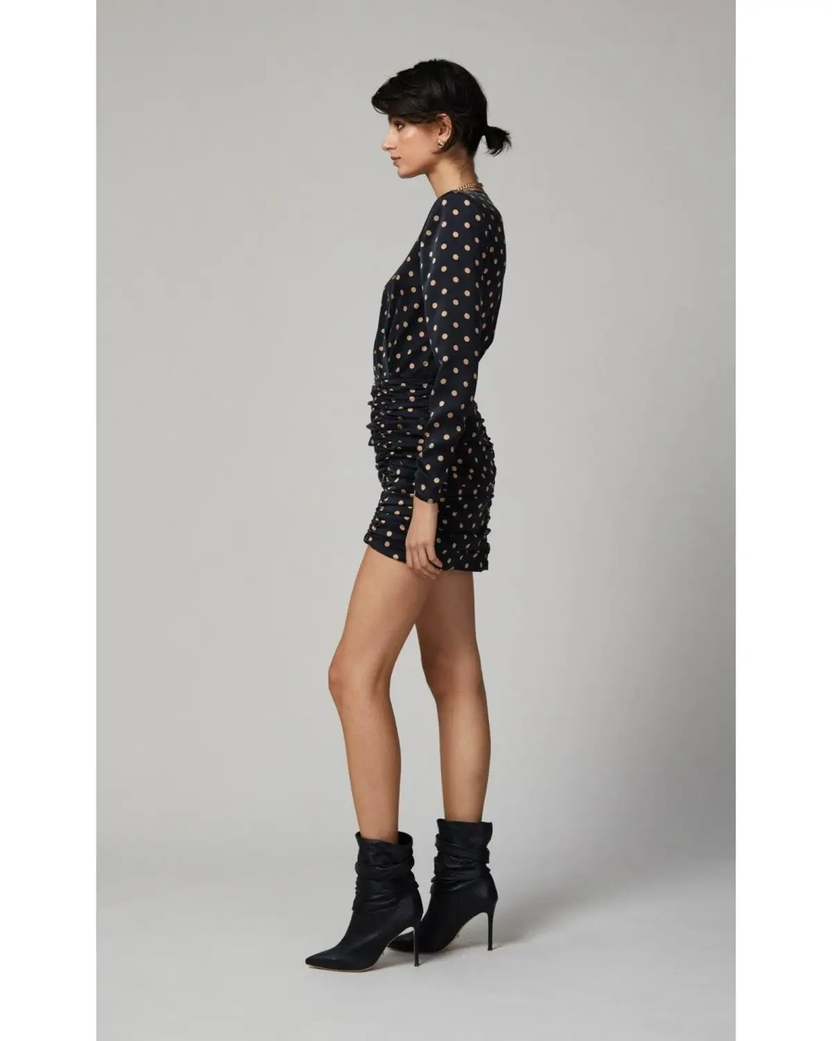 Bec & Bridge Paradis Long Sleeve Mini Dress Black Size AU 10 - Image 3