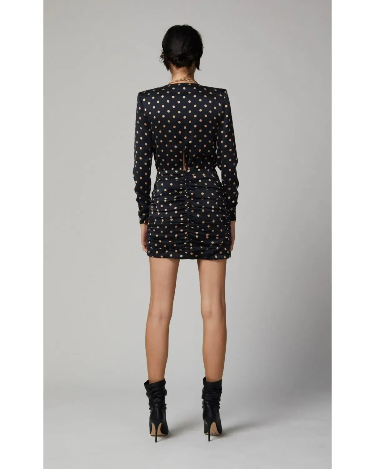 Bec & Bridge Paradis Long Sleeve Mini Dress Black Size AU 10 - Image 4