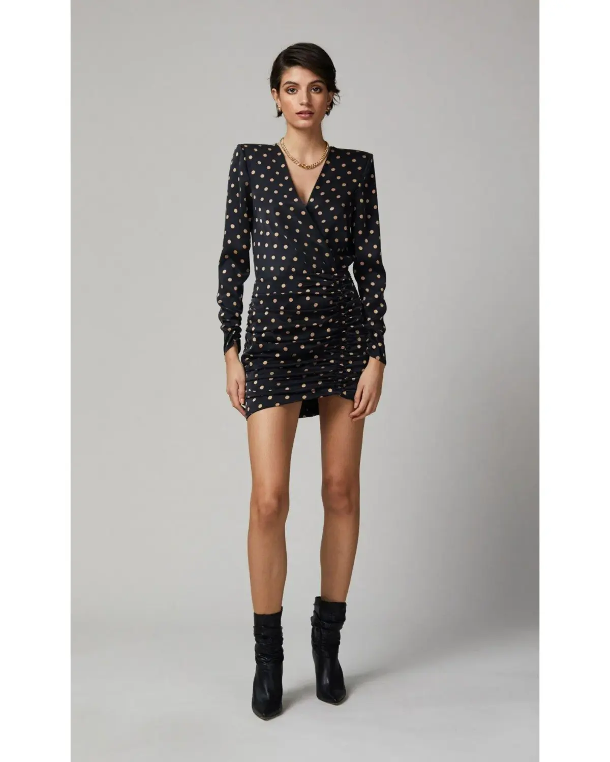 Bec & Bridge Paradis Long Sleeve Mini Dress Black Size AU 10 - Image 1