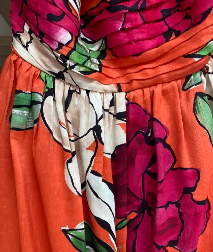 Aje Monument Tulip Maxi Dress Vivid Camellia Size 8 - Image 3