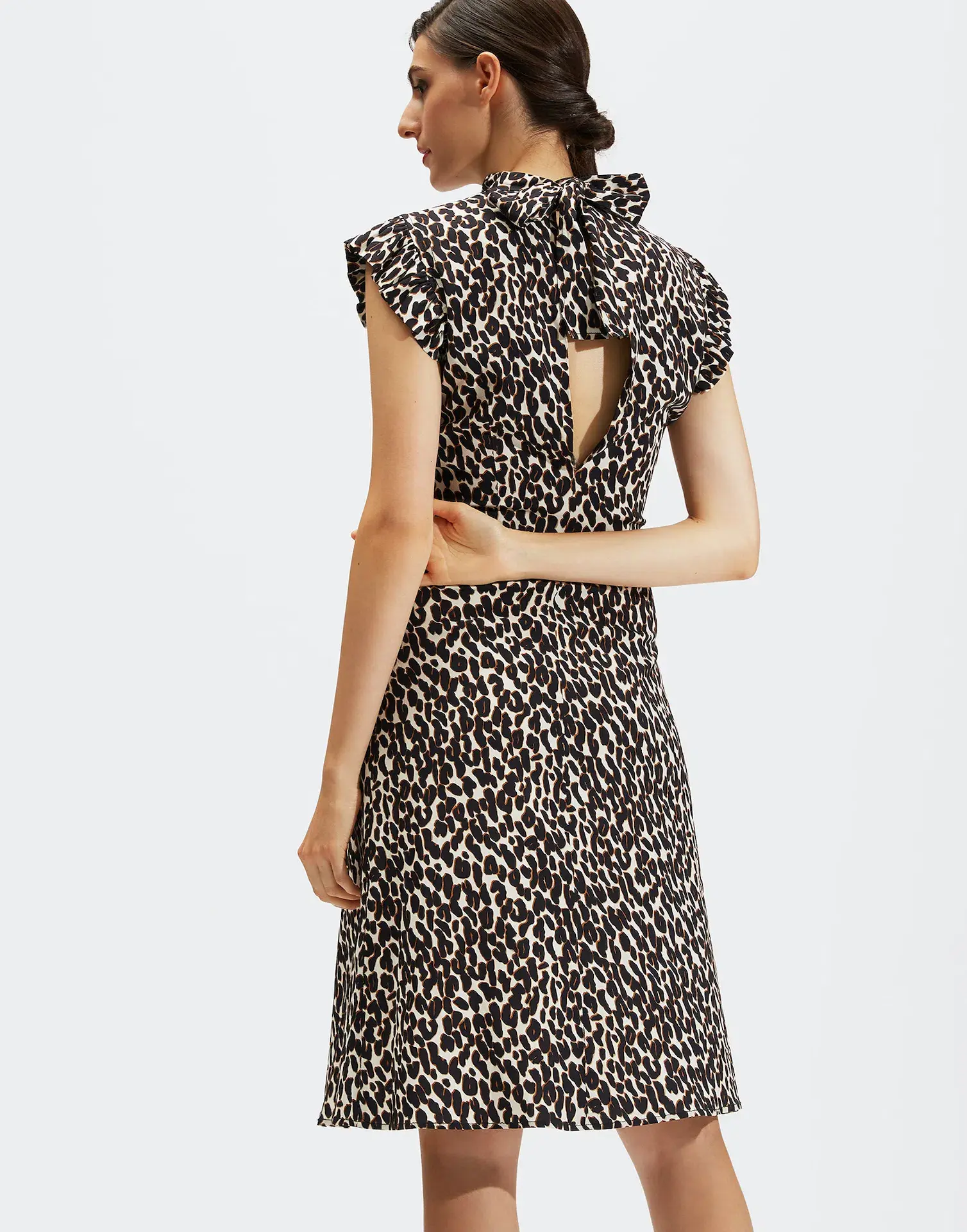 La Double J  Bon Ton Dress Leopard Print Size 10 - Image 2
