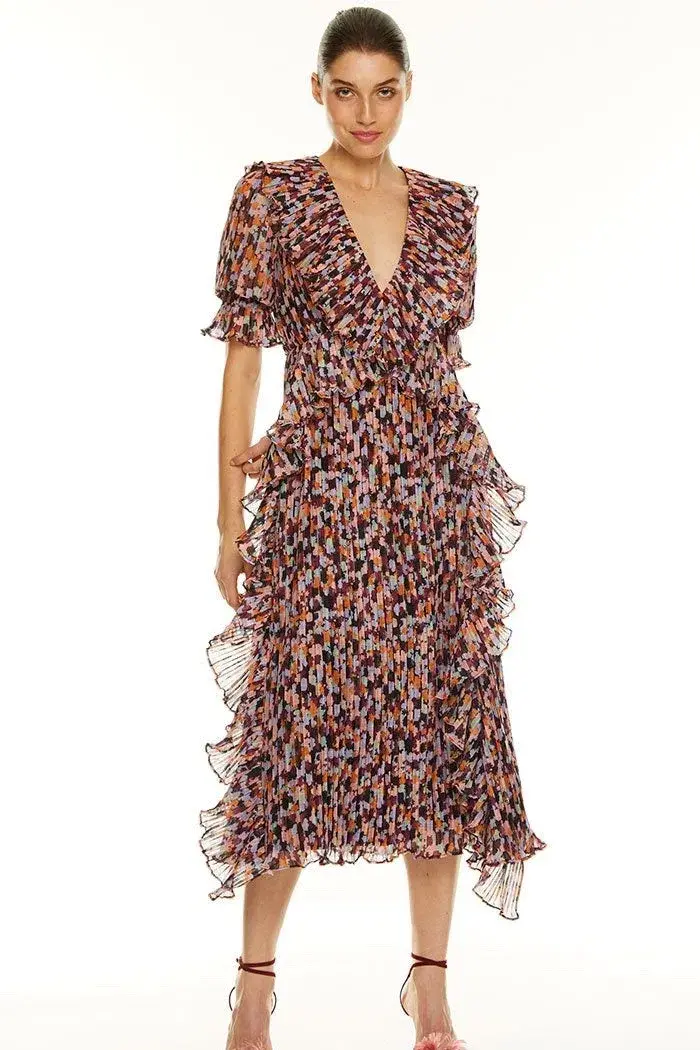 Talulah Sweet Sugar Midi Dress Floral Size L - Image 2