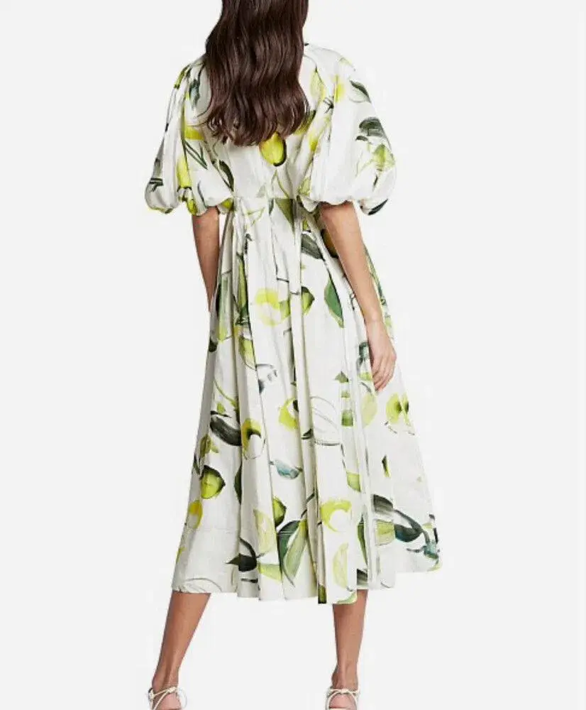 Aje Zest Midi Dress Print Size XS / AU 6 - Image 3