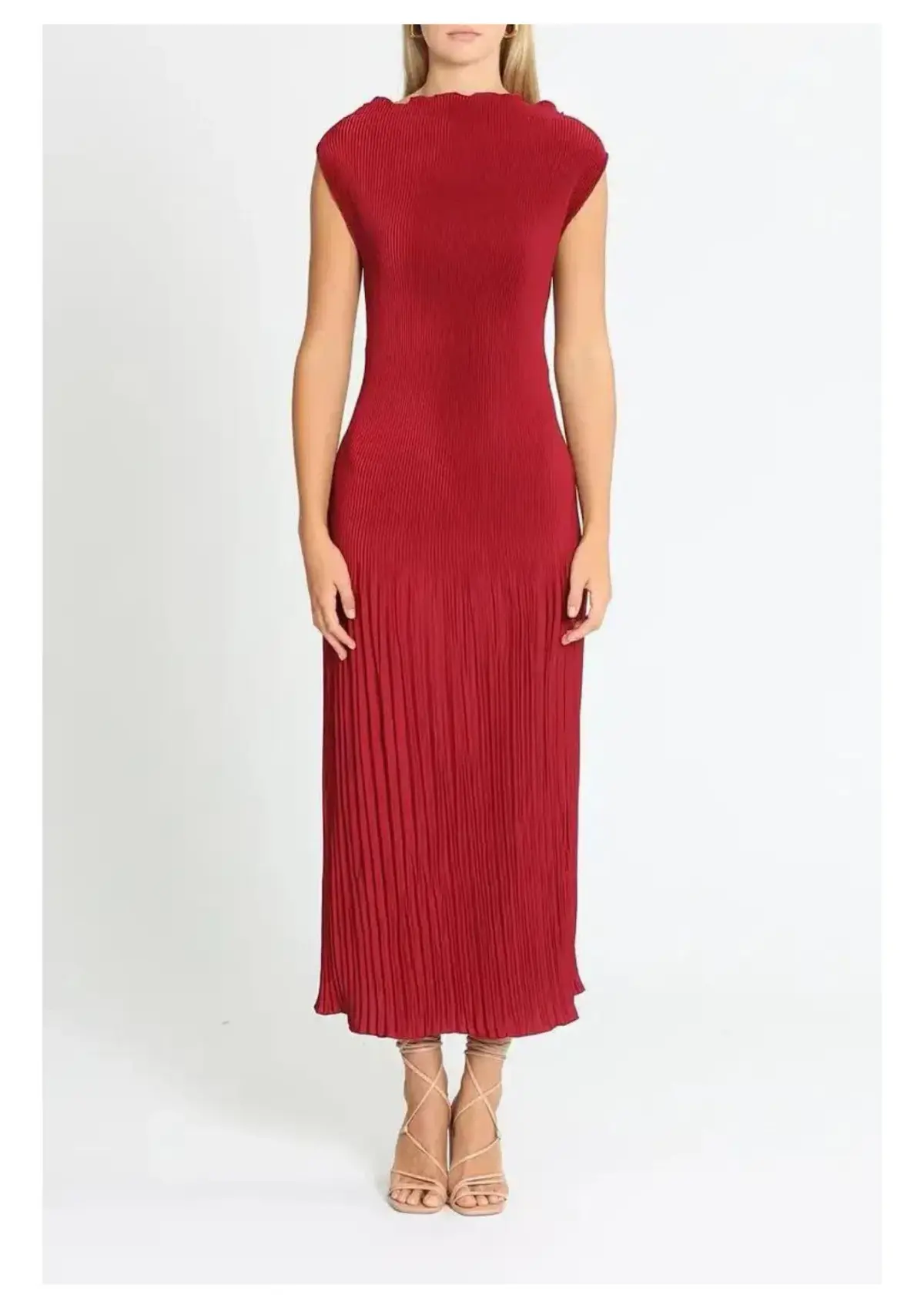 Lidee Soiree Moss Gown in Ruby Size 12 - Image 1
