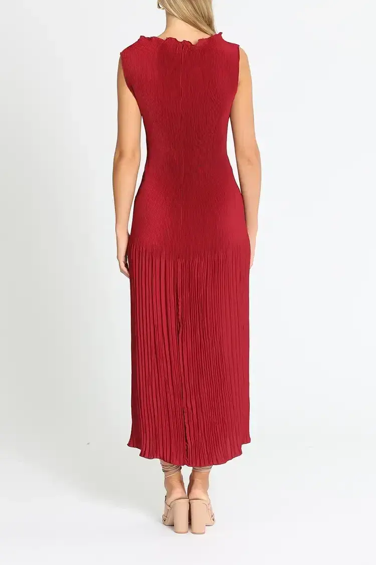 Lidee Soiree Moss Gown in Ruby Size 12 for rent on The Volte - main image
