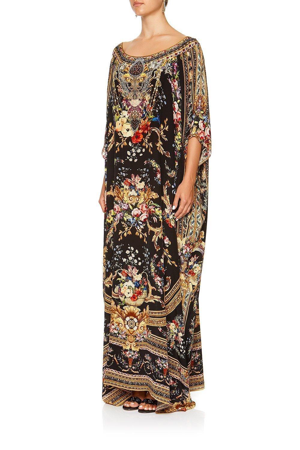 Camilla Friend In Flora Round Neck Kaftan One Size - Image 6
