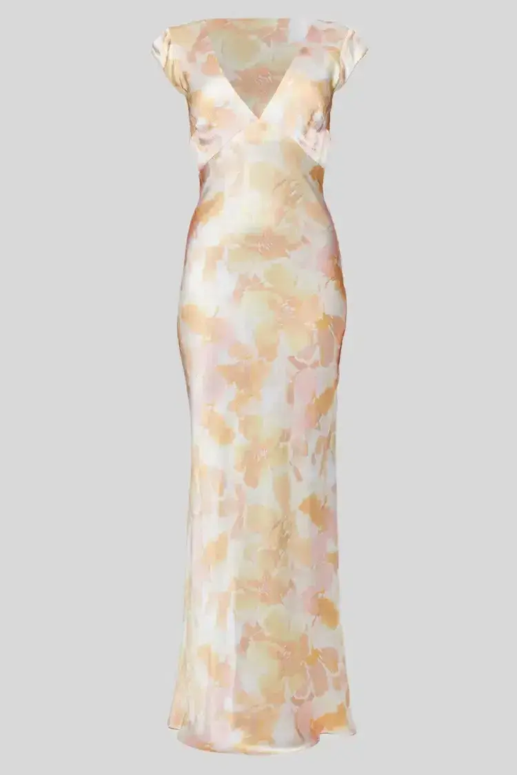 Bec & Bridge Indi V Neckline Maxi Dress in Floral Haze Size 10 - Image 2