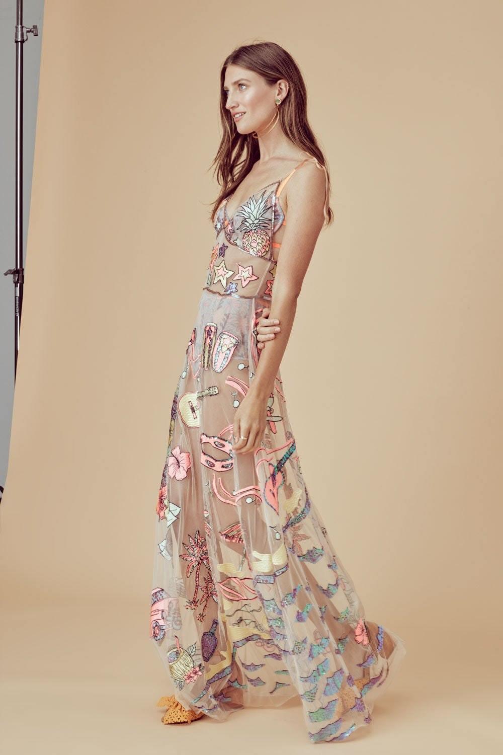 For Love And Lemons Cuba Embroidered Dress Size Small - Image 6