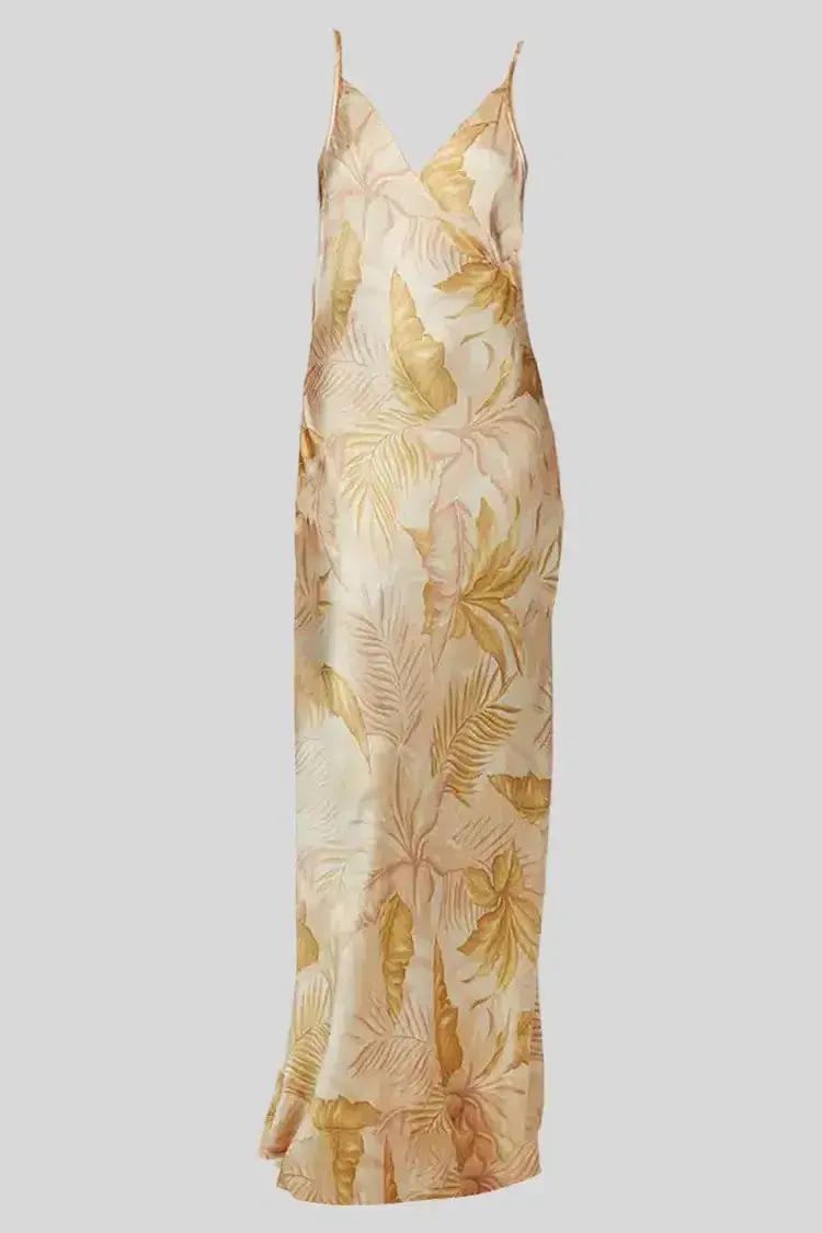Bec & Bridge Dusty Palms Maxi Dress Multi Size 8 - Image 2