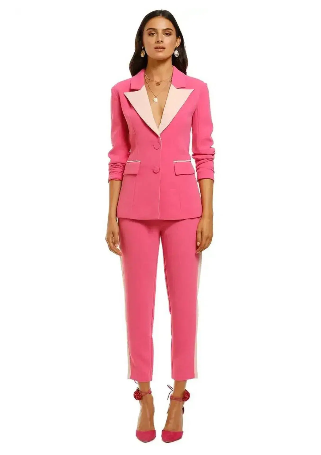Elliatt Star Two-Piece Suit Hot Pink Size 10 - Image 1