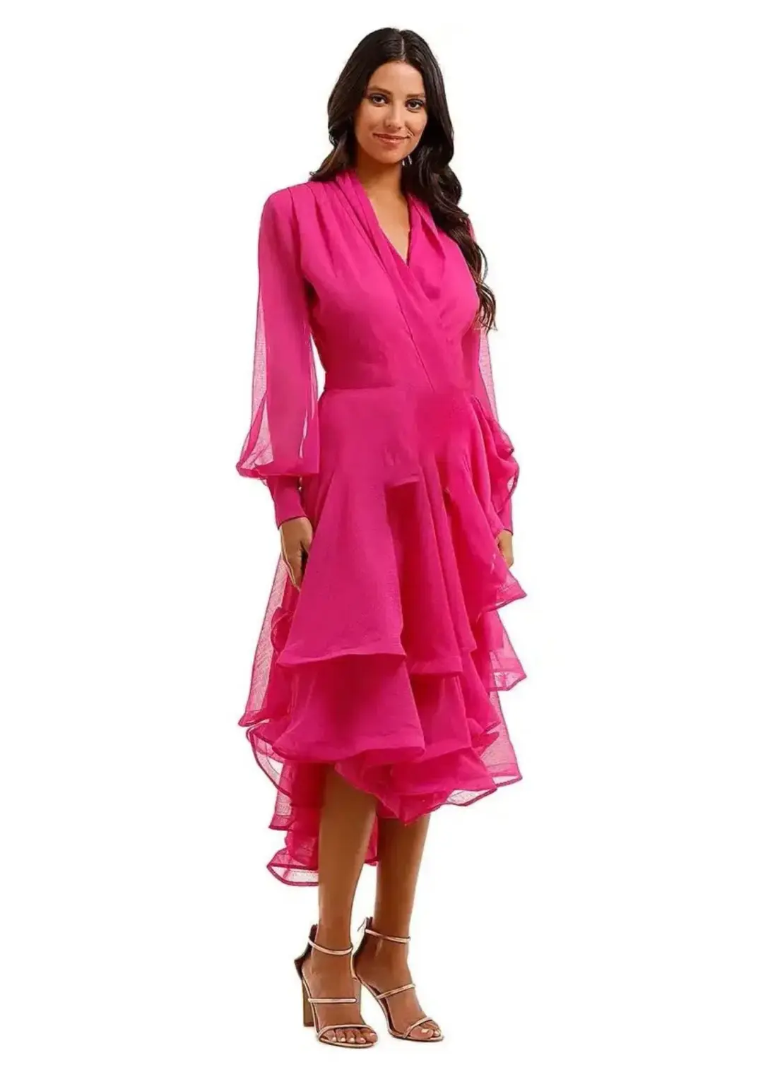 Elliatt Cuba Midi Dress in Orchid Size 12 for rent on The Volte - main image