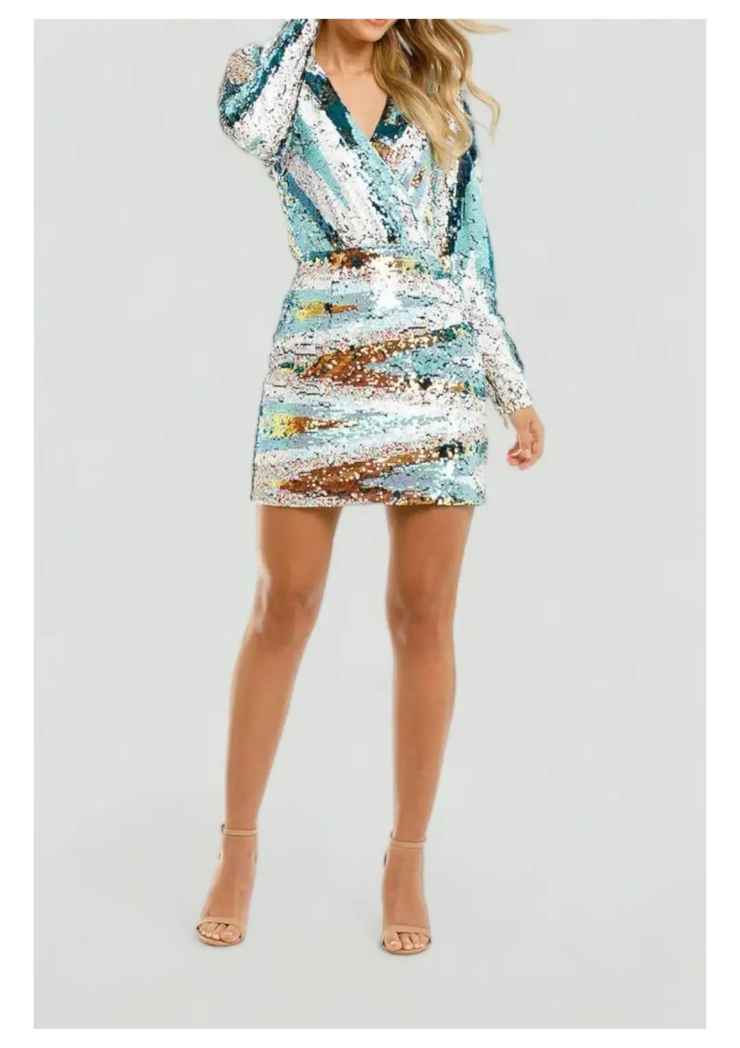 Elliatt Duet Mini Dress in Multi Size 12 for rent on The Volte - main image