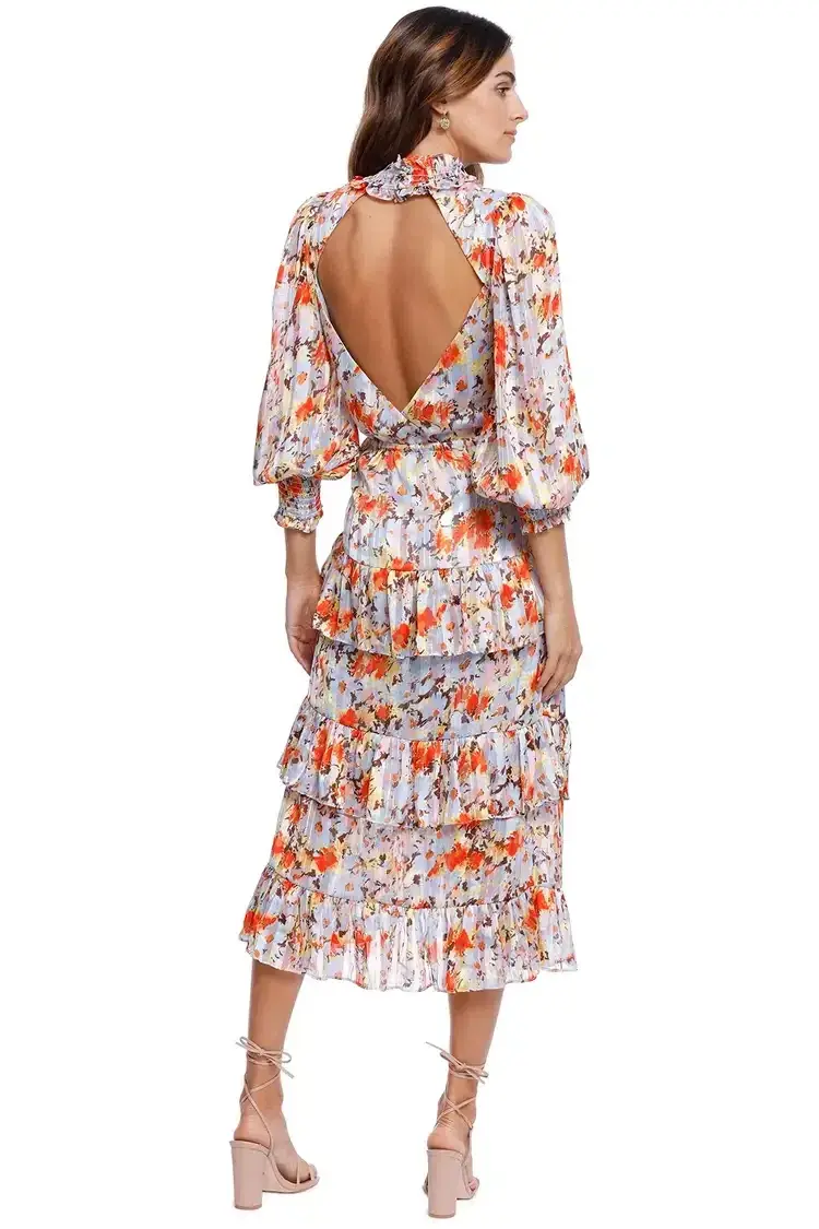 Elliatt Caseria Midi Dress Floral Size 10 - Image 3