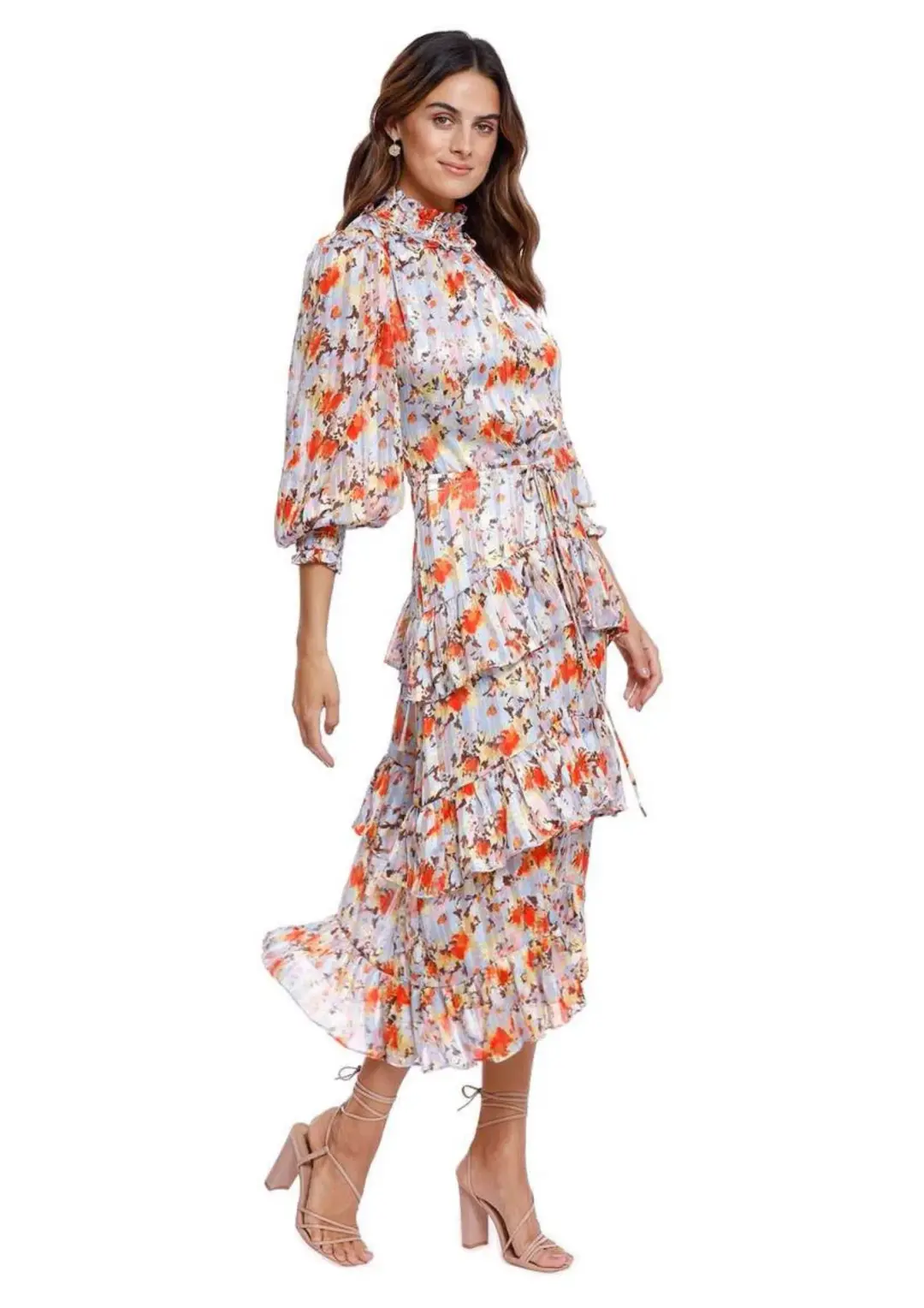 Elliatt Caseria Midi Dress Floral Size 10 for rent on The Volte - main image