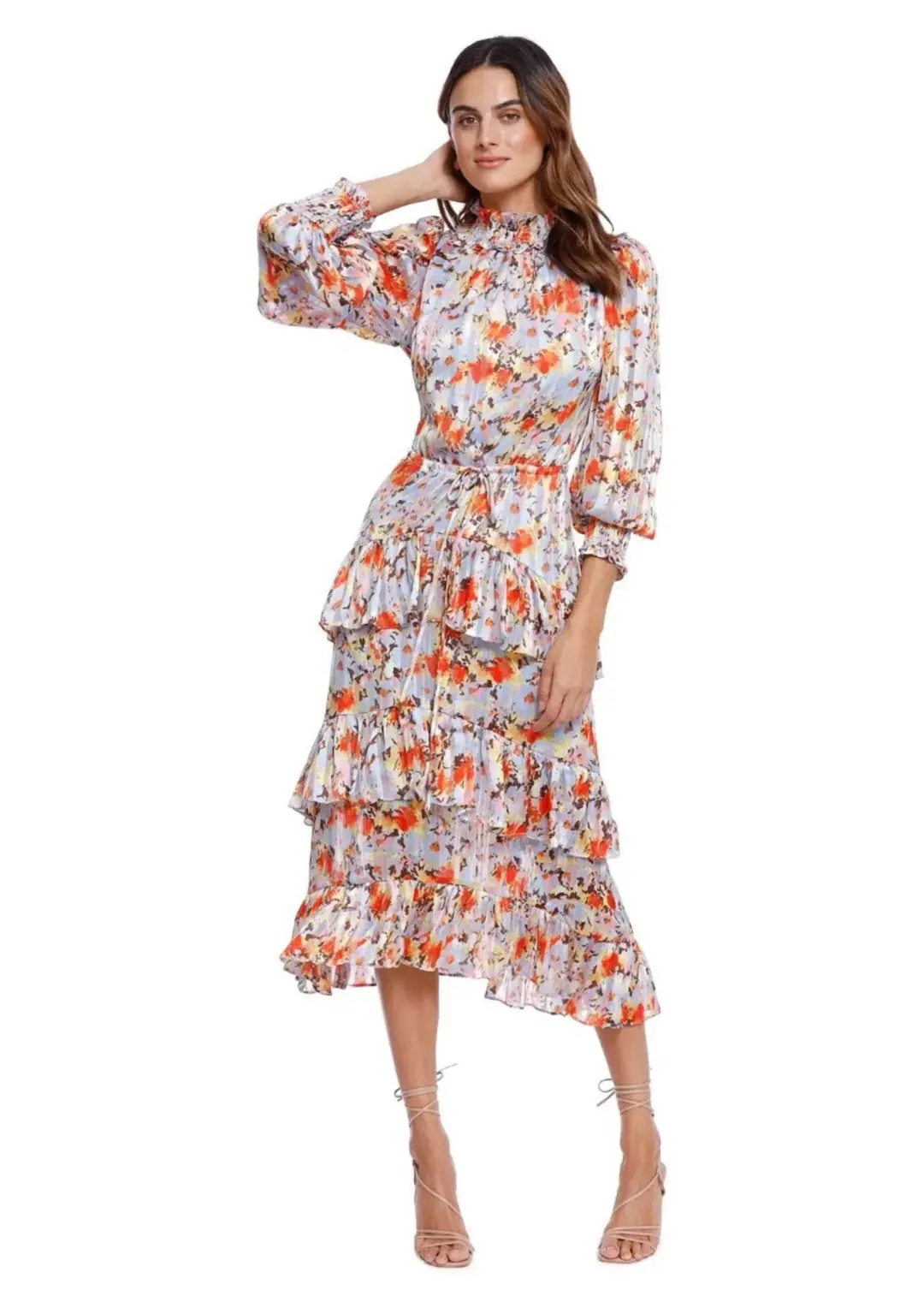 Elliatt Caseria Midi Dress Floral Size 12 for rent on The Volte - main image
