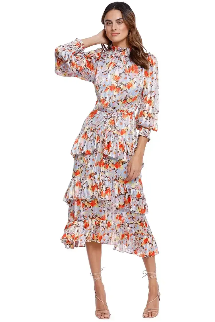 Elliatt Caseria Midi Dress Floral Size 14 for rent on The Volte - main image