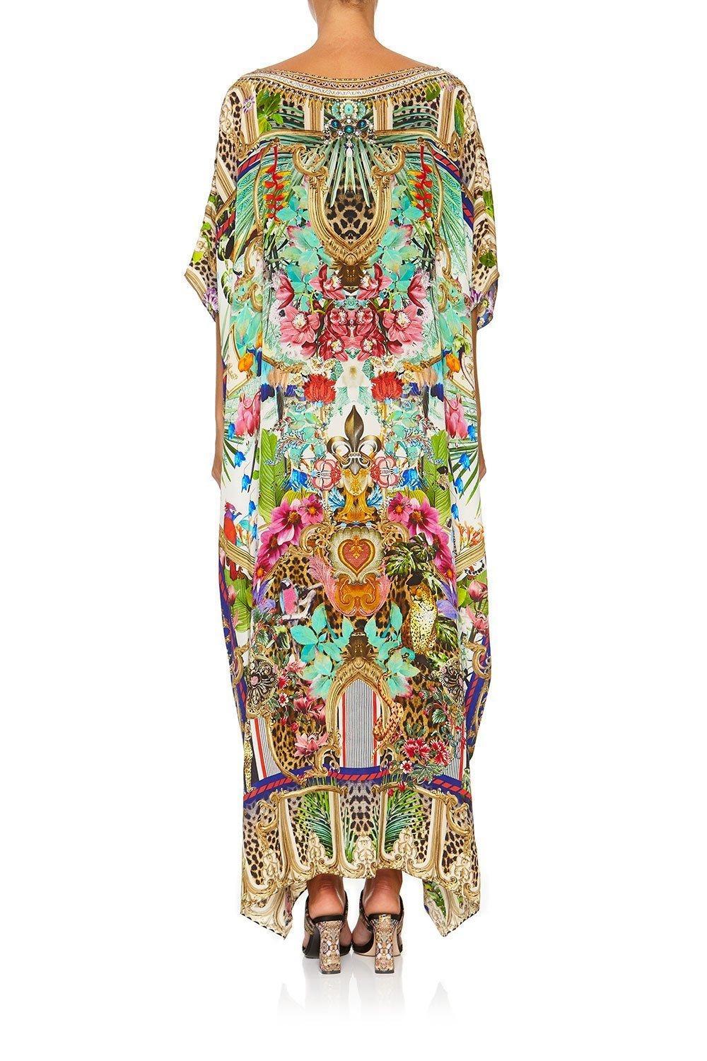 Camilla Champagne Coast Round Neck Kaftan One Size - Image 10