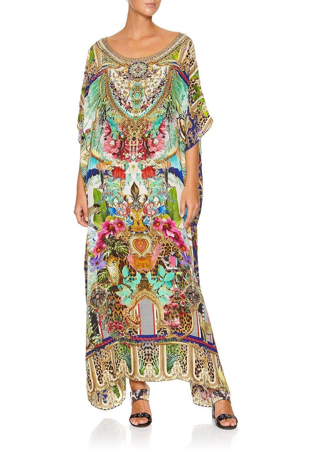 Camilla Champagne Coast Round Neck Kaftan One Size - Image 8