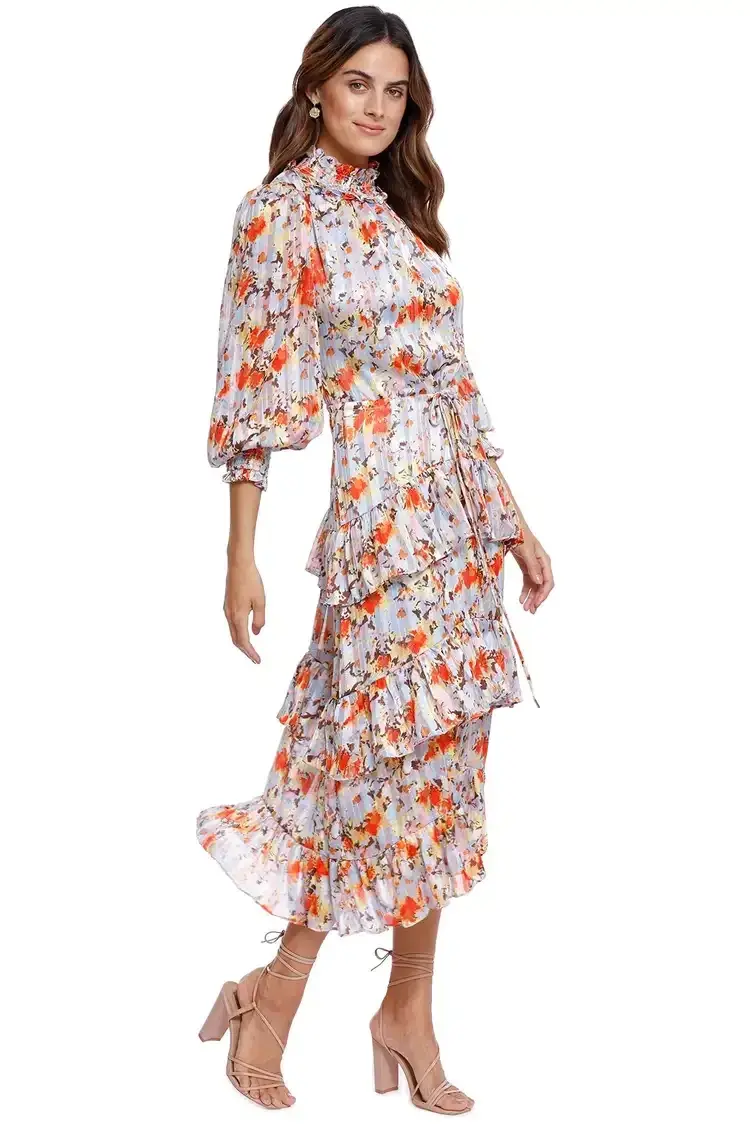 Elliatt Caseria Midi Dress Floral Size 8 - Image 2