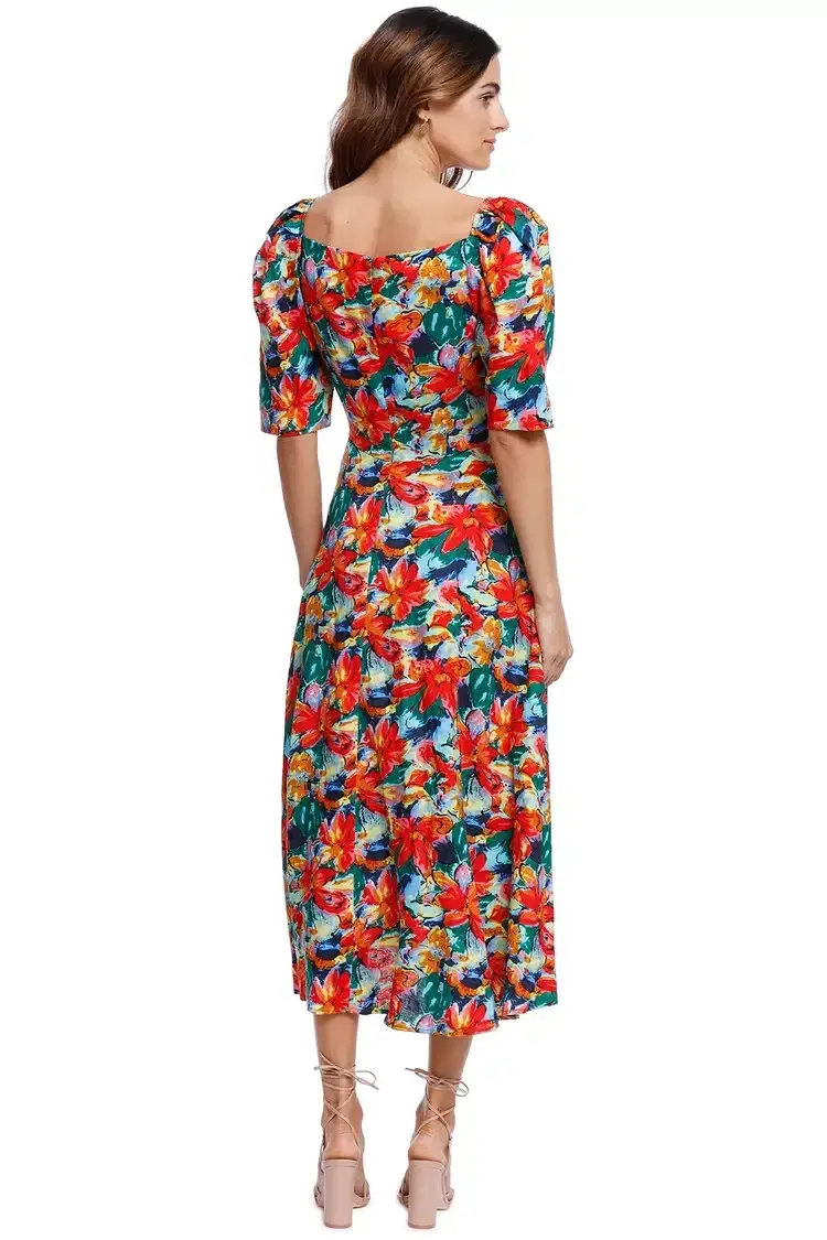 Elliatt Lexi Midi Dress Floral Size 12 for rent on The Volte - main image