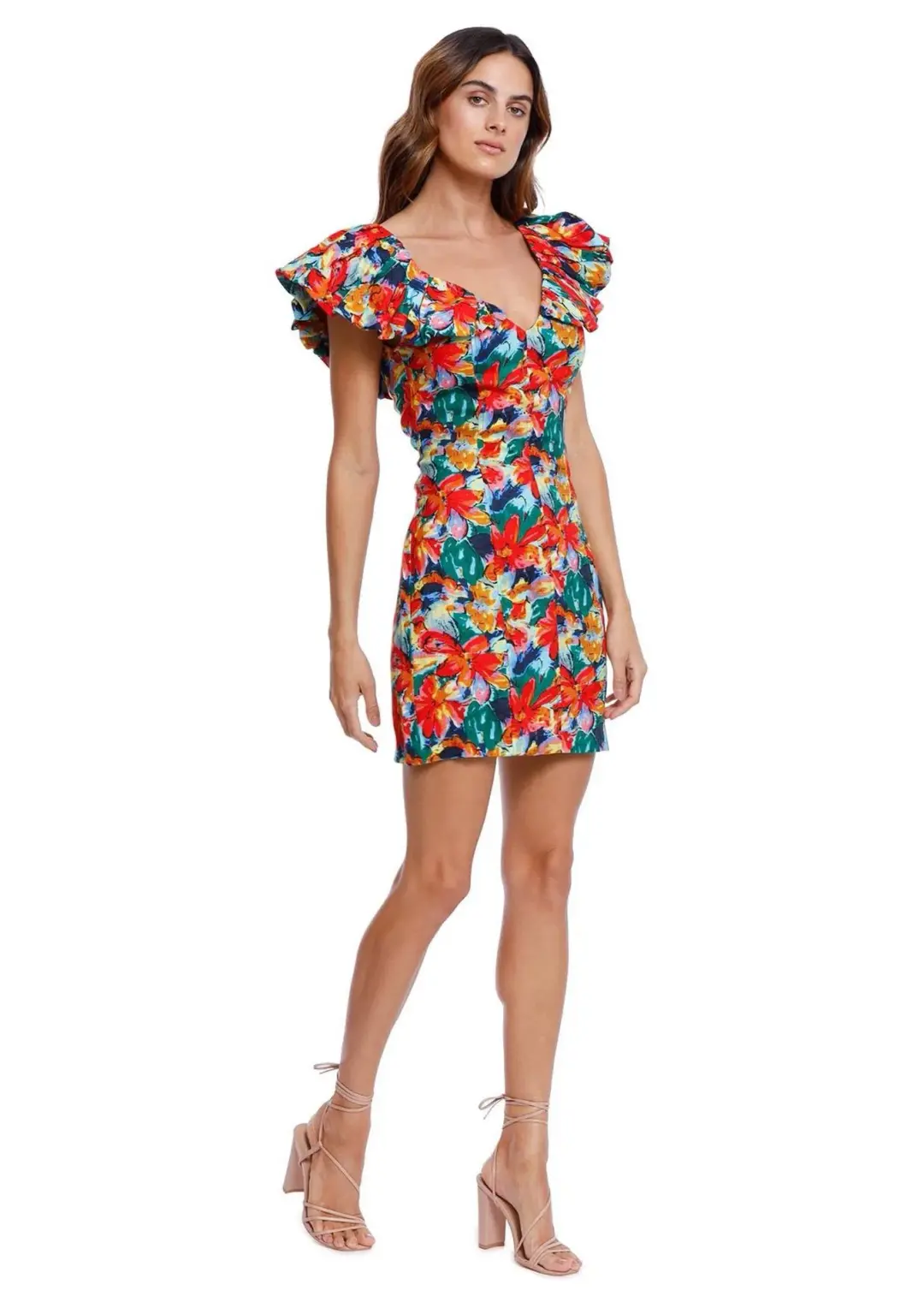 Elliatt Leia Mini Dress Floral Size 10 for rent on The Volte - main image