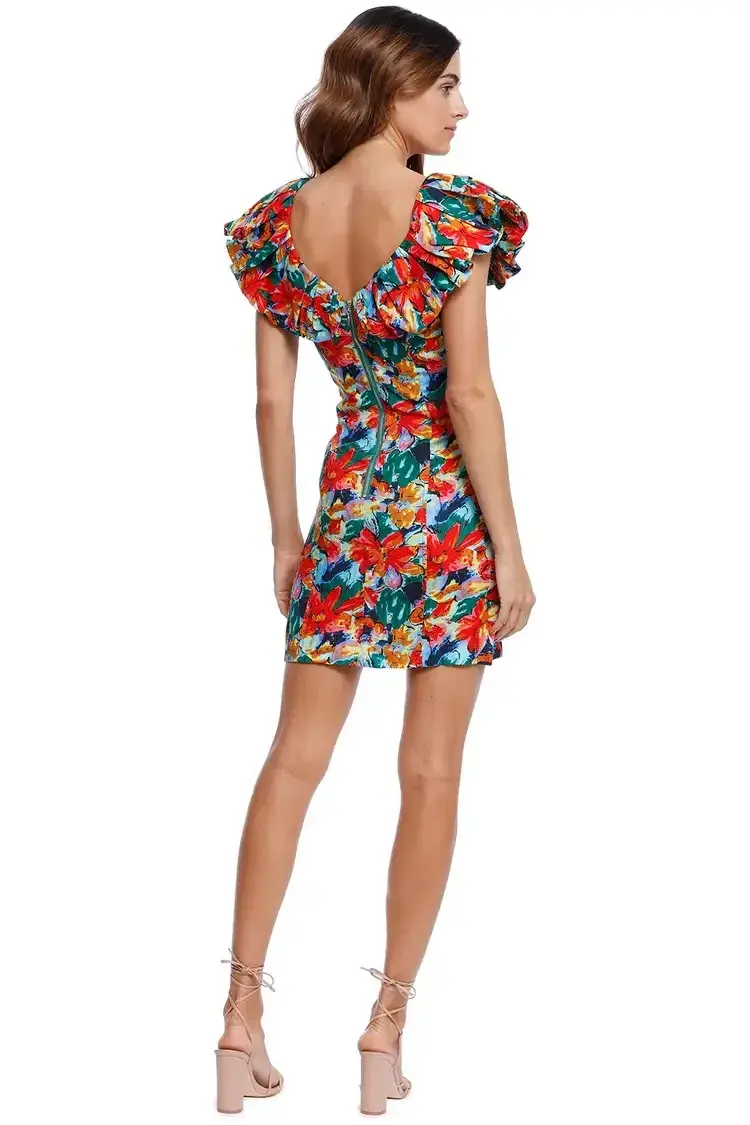 Elliatt Leia Mini Dress Floral Size 10 for rent on The Volte - main image