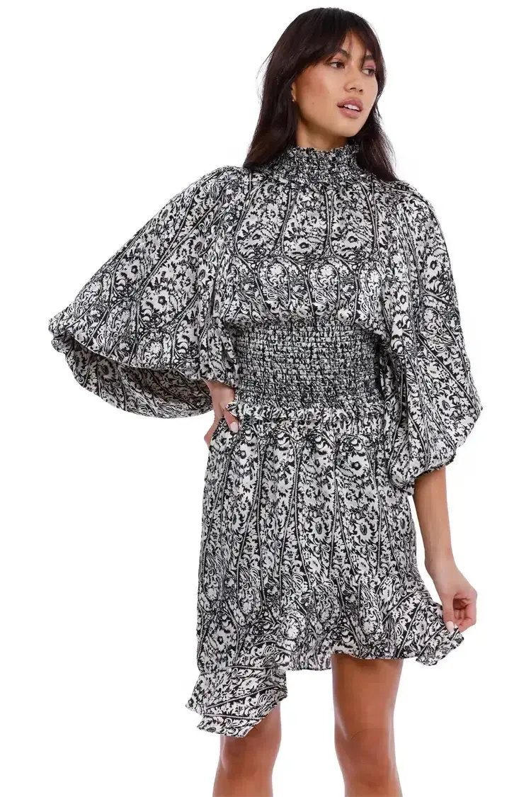 Elliatt Prevail Blouse and Mini Skirt Set Print Size 10 - Image 2