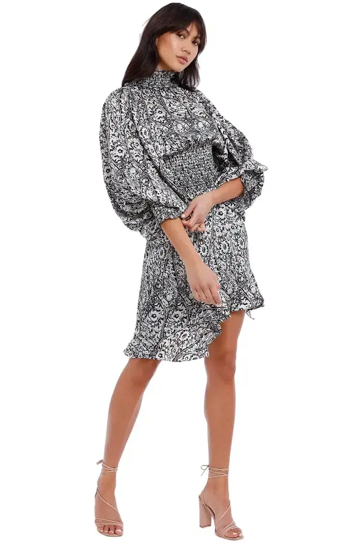 Elliatt Prevail Blouse and Mini Skirt Set Print Size 10 - Image 4