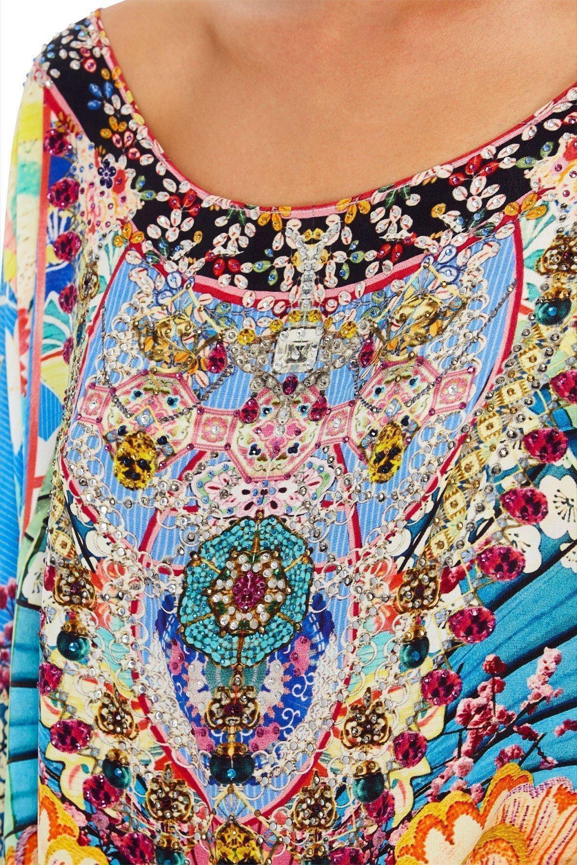 Camilla Miso In Love Round Neck Kaftan One Size - Image 4