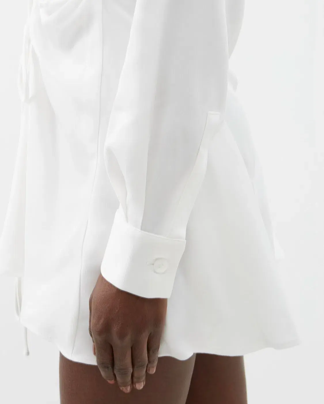 Christopher Esber V-neck Cut Out Mini Dress White Size 10 - Image 5