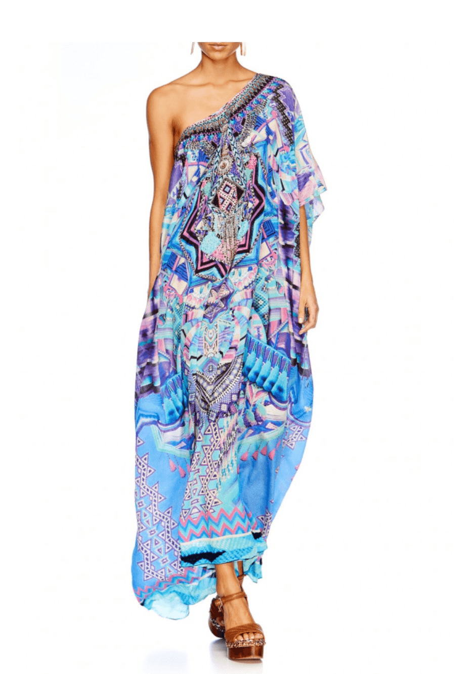 Camilla Threads of Cosmos Round Neck Kaftan One Size for rent on The Volte - main image