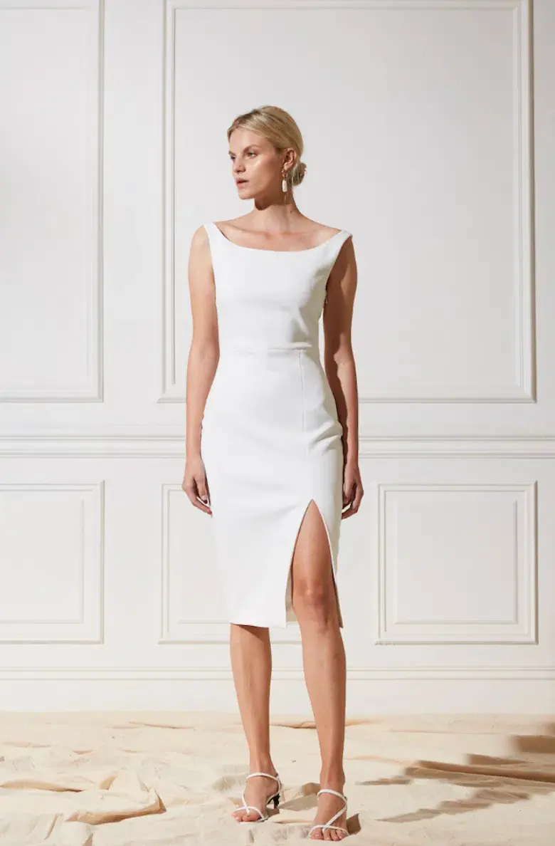 Friend of Audrey Fall in Love Dress White Size 8 - Image 1