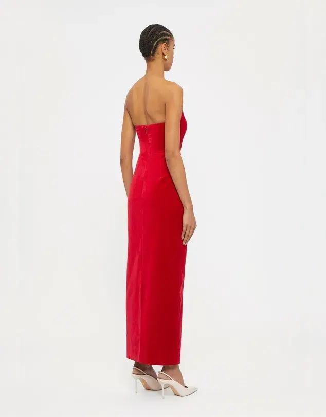 Ginger & Smart Soloist Strapless Gown Red Size 6 - Image 3