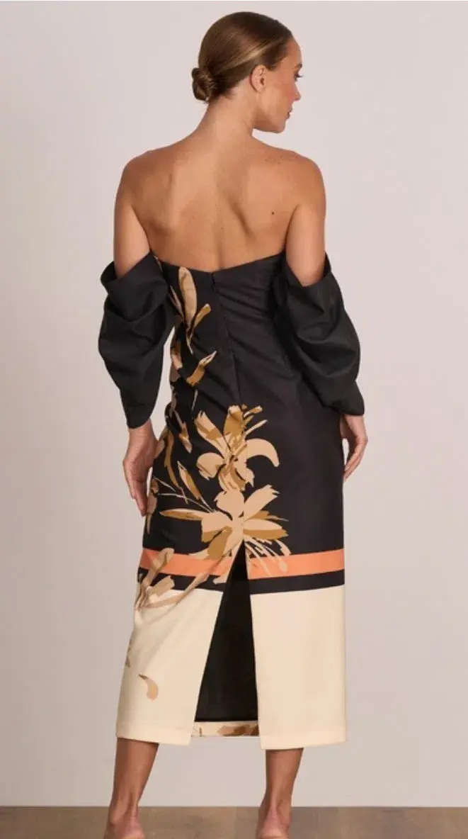 Pasduchas  Flicker Party Midi Dress Floral Size 12 - Image 3