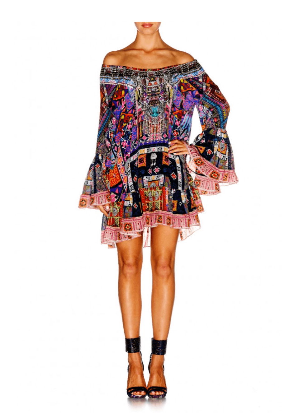 Camilla Patch Me Up A Line Frill Dress XS - Image 5