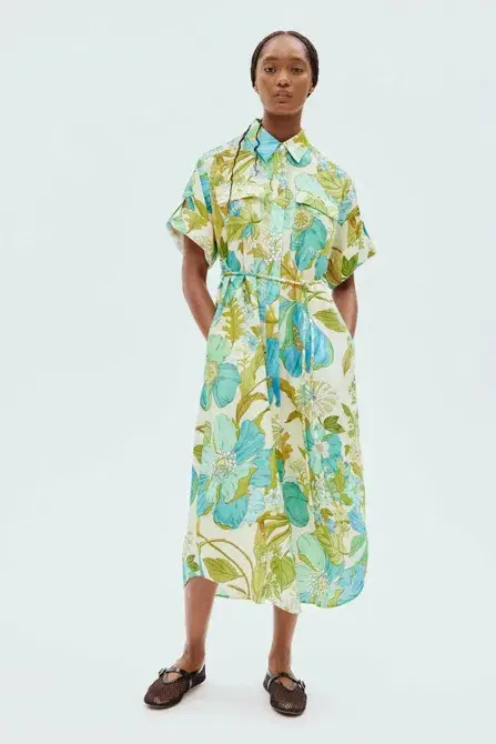 Alemais Janis Shirtdress Floral Size 16 - Image 1