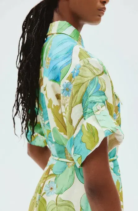 Alemais Janis Shirtdress Floral Size 16 - Image 5