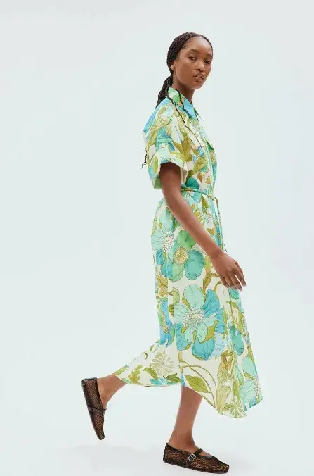 Alemais Janis Shirtdress Floral Size 16 - Image 3