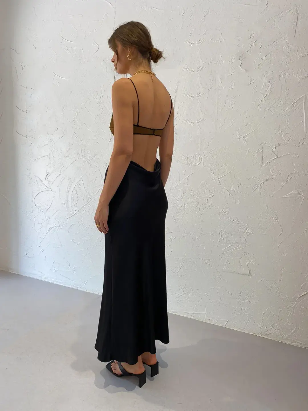 Bec & Bridge Agatha Dress Black/Brown Size 8 for rent on The Volte - main image