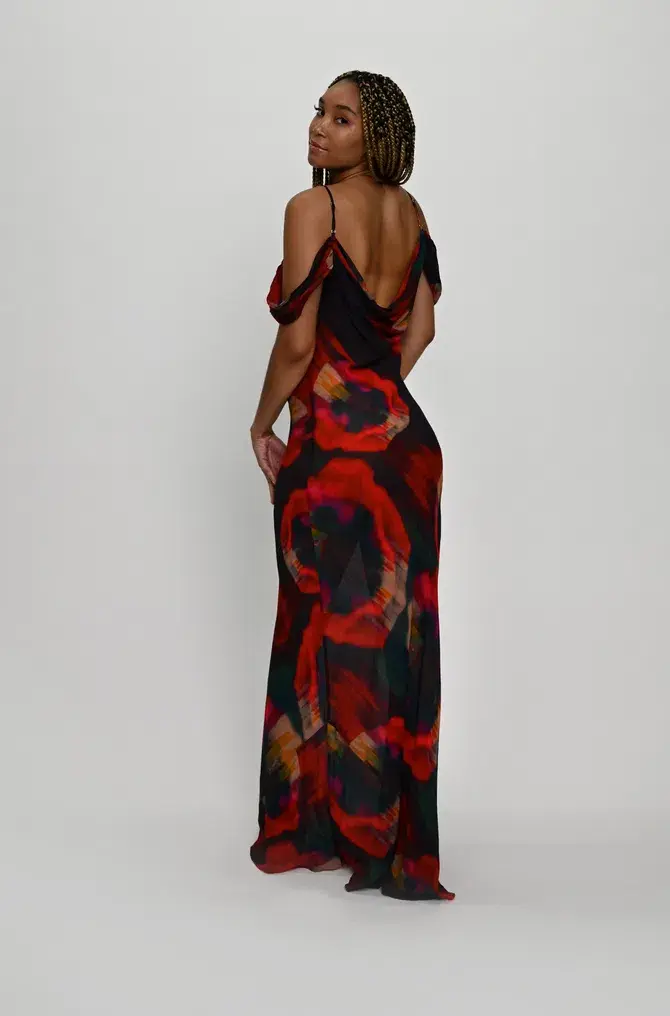 Rat & Boa Adriana Dress Multi Size 12 - Image 5