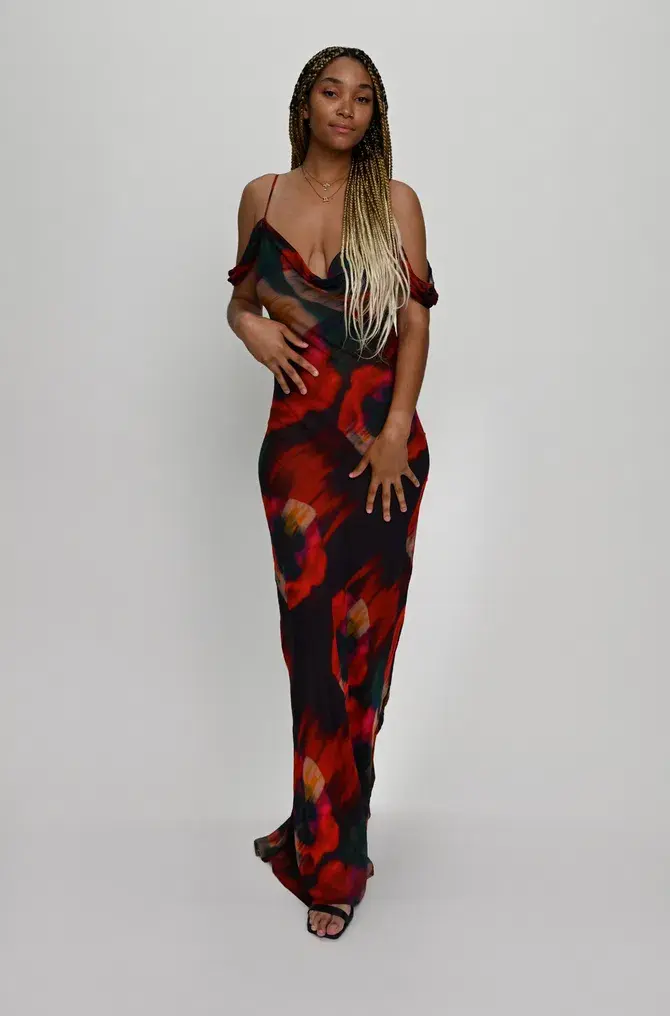 Rat & Boa Adriana Dress Multi Size 12 - Image 1