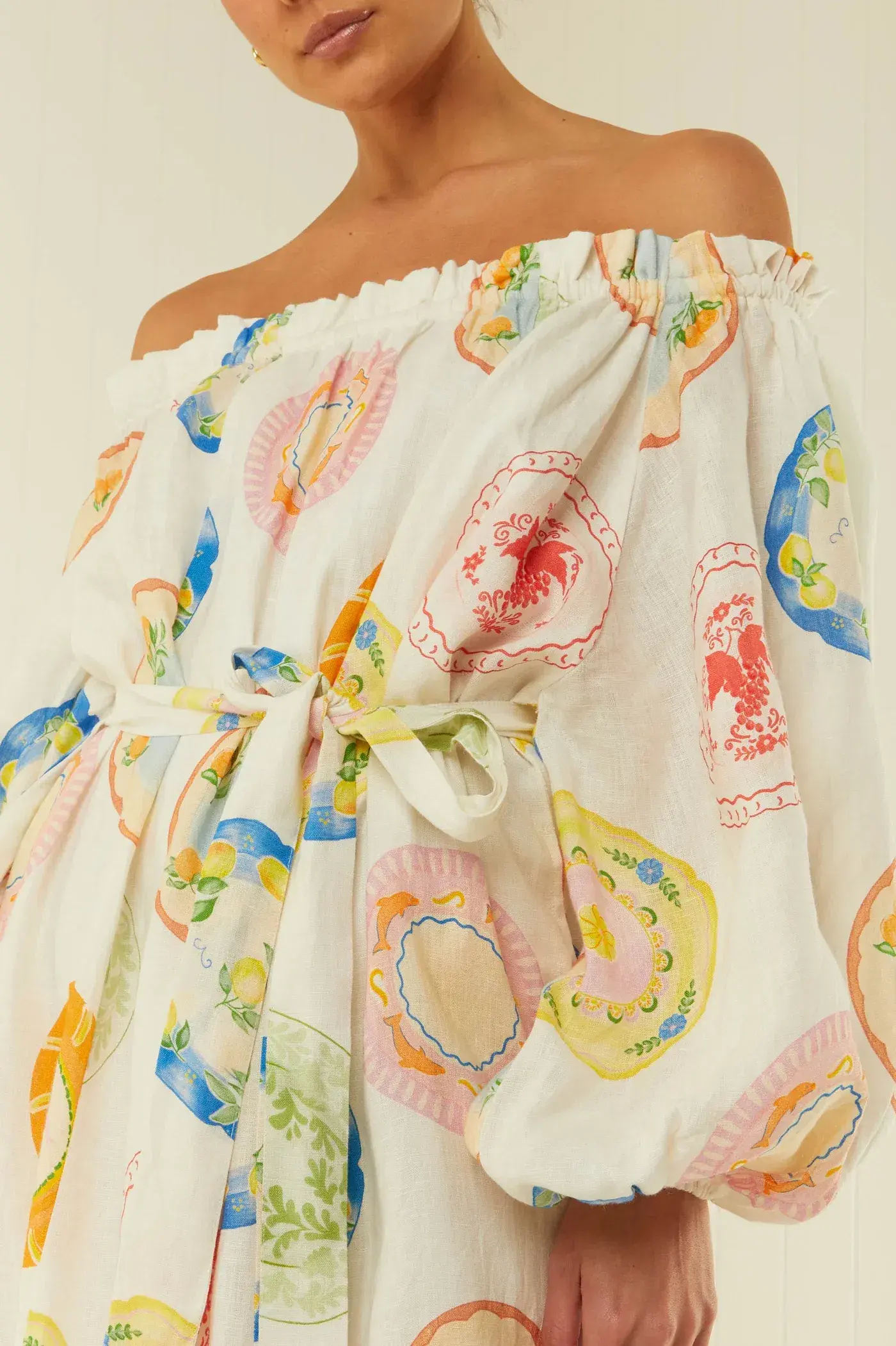 Palm Noose Sicily Dress Multi Print One Size - Image 5